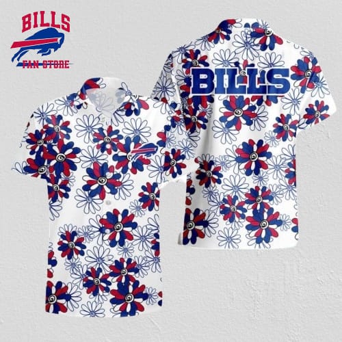 Buffalo Bills Flower Pattern Aloha Hawaii Shirt Summer Holiday Gift
