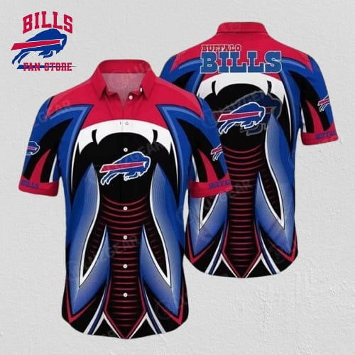 Buffalo Bills Futuristic Blaze Hawaiian Shirt