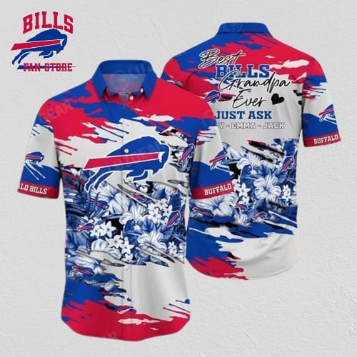 Buffalo Bills Hawaiian Shirt Best Grandpa Ever Gift