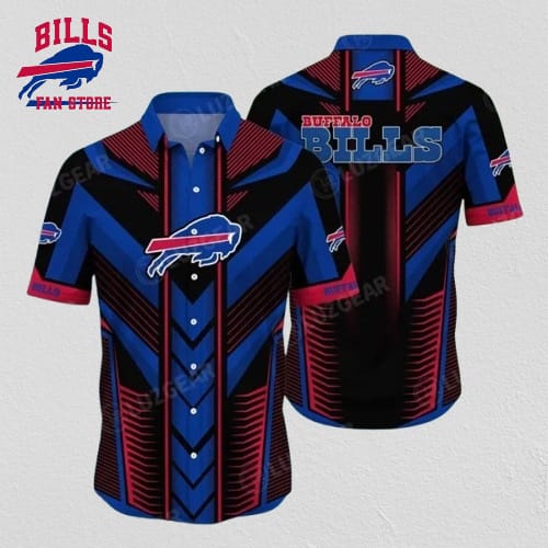 Buffalo Bills Hawaiian Shirt Chevron Stripe