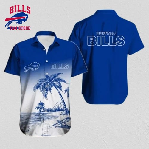 Buffalo Bills Hawaiian Shirt Coastal Serenity Blue