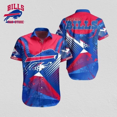 Buffalo Bills Hawaiian Shirt Geometric