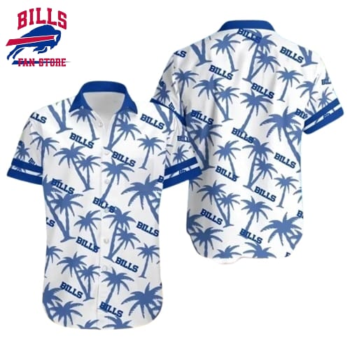 Buffalo Bills Hawaiian Shirt Palm Grove Design