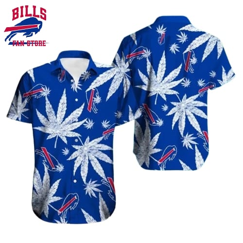 Buffalo Bills Hawaiian Shirt Palm Paradise Blue Design