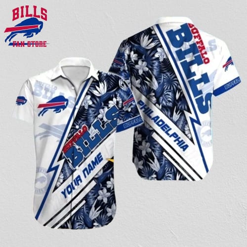 Buffalo Bills Hawaiian Shirt Philadelphia Stripe Design