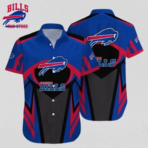 Buffalo Bills Hawaiian Shirt Power Stripe Design
