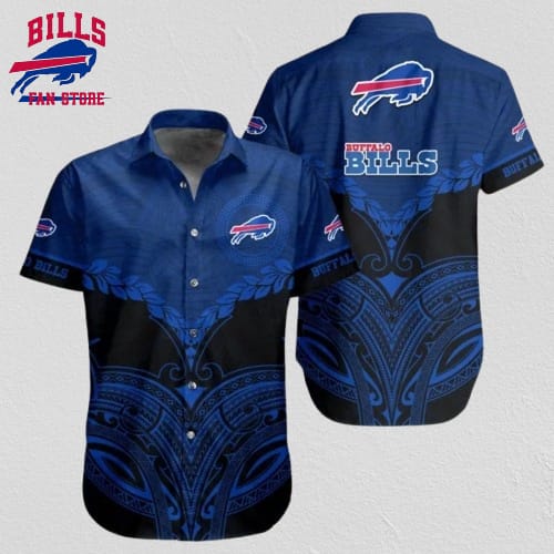Buffalo Bills Hawaiian Shirt Tribal Majesty Design 490408