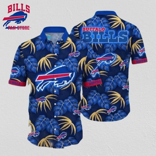 Buffalo Bills Hawaiian Shirt Tropical Foliage Design 733206