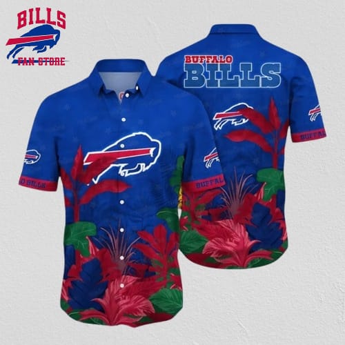 Buffalo Bills Hawaiian Shirt Tropical Leaves Design 885160