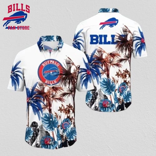 Buffalo Bills Hawaiian Shirt Tropical Oasis Design 761026