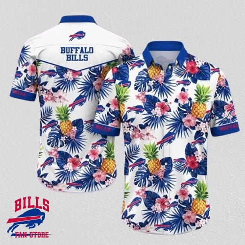Buffalo Bills Hawaiian Shirt Tropical Pineapple Design 769756