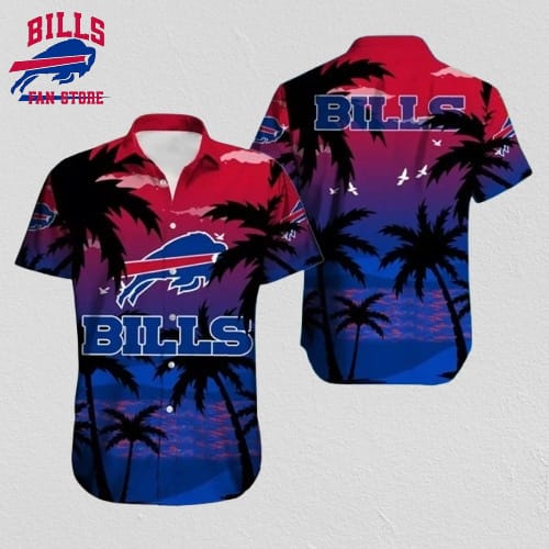 Buffalo Bills Hawaiian Shirt Twilight Palm Sunset Design 343444