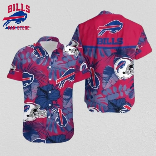 Buffalo Bills Hawaiian Shirt with Hibiscus Helmets Design 620165