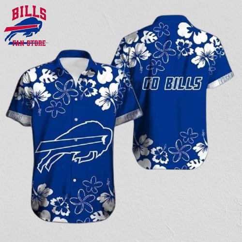 Buffalo Bills Hibiscus Floral Go Hawaiian Shirt