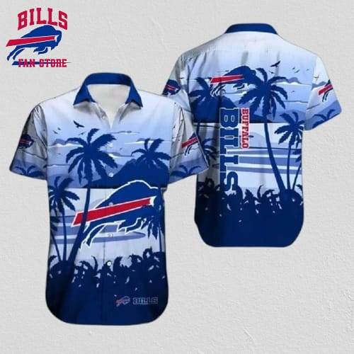 Buffalo Bills Island Sunrise Gradient Hawaiian Shirt