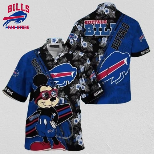 Buffalo Bills Mickey Mouse Hawaiian Shirt Beach Style 695998