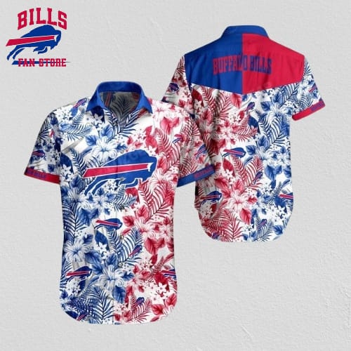 Buffalo Bills NFL Beach Shirt Graphic Floral Pattern Print This Summer Hawaiian Shirt