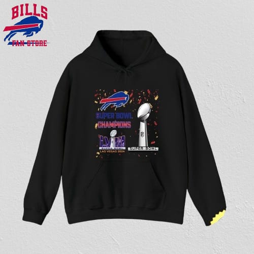 NFL Buffalo Bills Hoodie Super Bowl LVIII 2024 Las Vegas Champions Unisex Hoodies