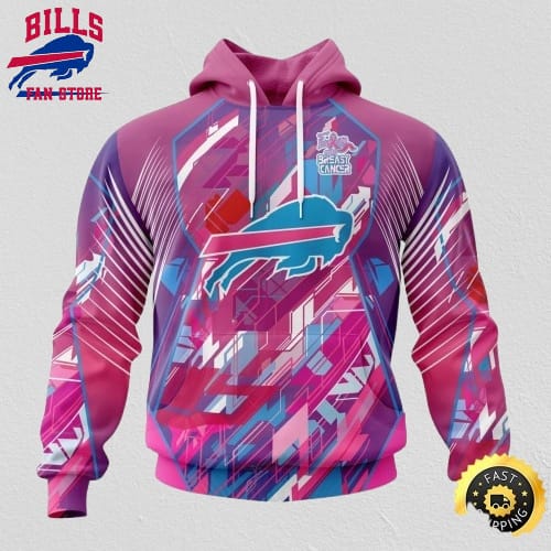 NFL Buffalo Bills I Pink All Over Print 3D Hoodie I Can Fearless Again Breast Cance For Breast Cancer Survivors