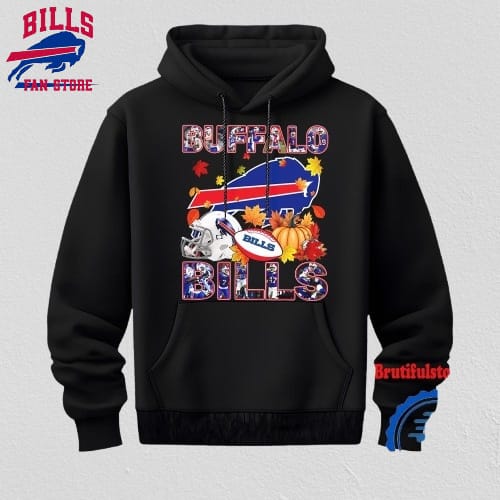 NFL Buffalo Bills Team Player Graphics Autumn Hoodie Shirt
