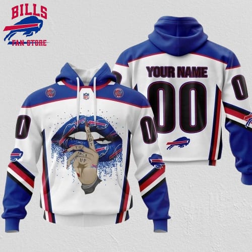 Personalized Buffalo Bills All Over Print 3D Hoodie Please Control A Mouth Unisex Hoodie