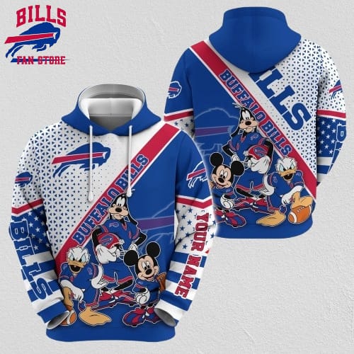 Personalized NFL Buffalo Bills Hoodie Character Cartoon Movie Unisex Hoodie