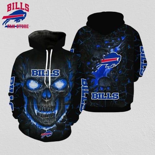 NFL Buffalo Bills 3D Hoodie All Over Print Shirts Skull Elevate Your Game Day Look