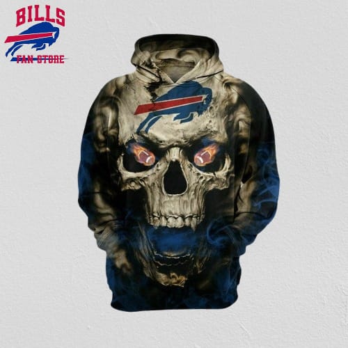 NFL Buffalo Bills 3D Hoodie All Over Print Shirts Skull Stay Cozy And Stylish