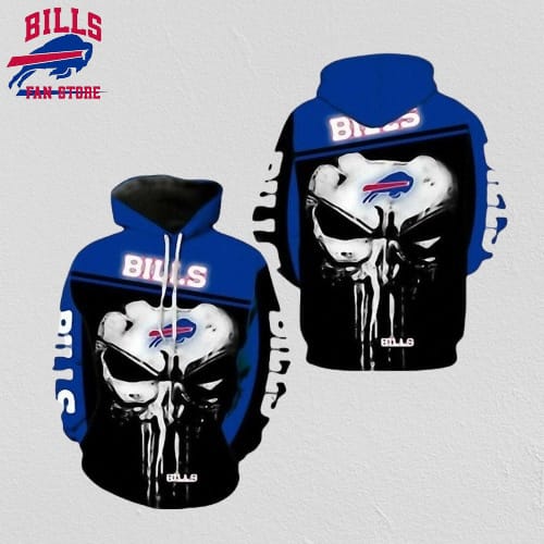NFL Buffalo Bills 3D Hoodie All Over Print Shirts Skull Unmatched Style And Comfort