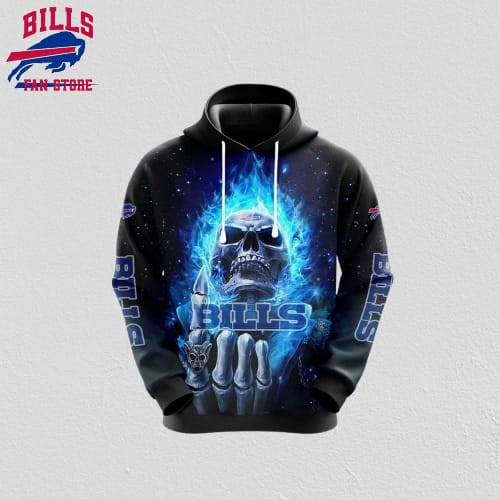 NFL Buffalo Bills 3D Hoodie All Over Print Skull Elevate Your Game