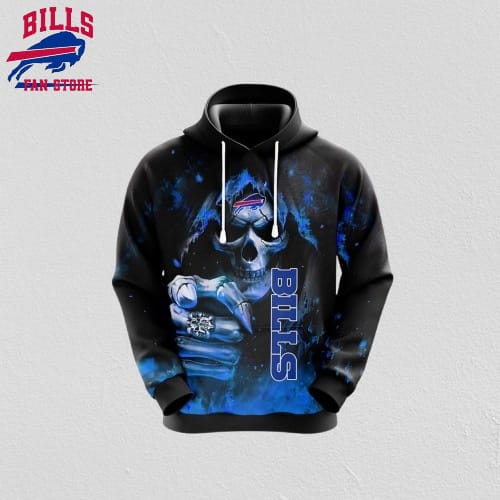 NFL Buffalo Bills 3D Hoodie All Over Print Skull Show Your Team Spirit