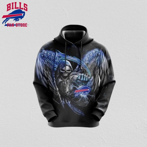 NFL Buffalo Bills 3D Hoodie All Over Print Skull Stand Out In The Crowd